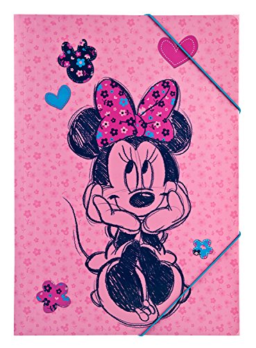 Preisvergleich Produktbild Undercover MIHL0290 Gummizugmappe A3, Disney Minnie Mouse, Rosa