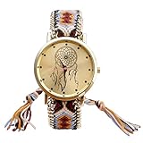 JSDDE Dreamcatcher Bracelet D'Amitié Montres Femmes Tressent Montres Habillées, 