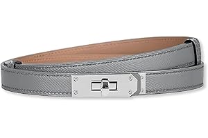 HEVIBK Ledergürtel Damen Gürtel Taillengürtel Damengürtel Leder Jeansgürtel Echtleder 18mm Breit schmaler Gürtel