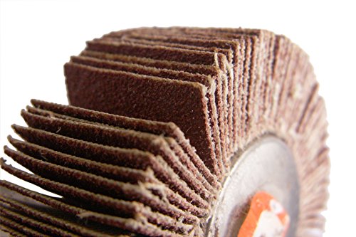 60mm Schleifmop Lamellenschleifer Fächerschleifer Schleifwalzen Körnung 80 - 3