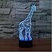 Produktbild Shuyinju 3D Led Lampe Tischlampe Luminarys Beleuchtung Flash Giraffenlampe Led Schreibtisch Lava Dekoratives Spielzeug Nachtlicht Für Kind