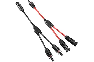 SEMINISMAR Y Type Connecteurs Solar,Solaire Panneau Câble Connecteur Professionnel,connecteur (1 à 2 branches) de panneau solaire,Professionnel Imperméable Connecteur de Panneau Solaire,MC4 durable et économisé