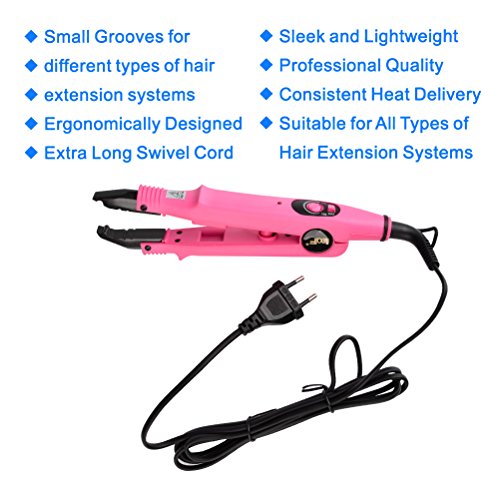 IDEALEBEN Profi Wärmezange Haar Extensions Iron für Haarverlängerung - 4