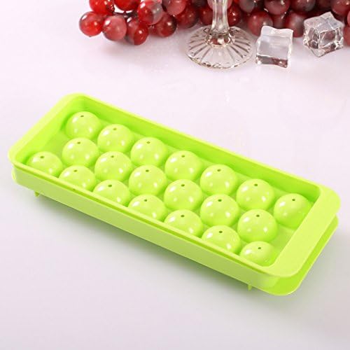 Ice Ball Maker Sphere Mold 20 Pack About 7.06cm3 for Each Ball, Perfect Gift for Whiskey, Gin And All Drinks, Four Colours Include, White, Blue, Green And Rose (Green)