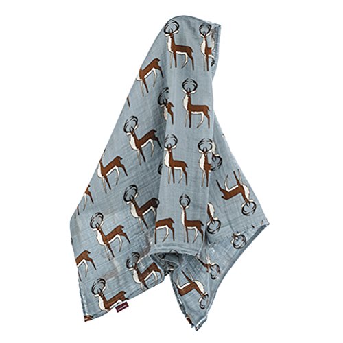 Milkbarn Baby-Pucktuch 120 x 120 cm Swaddel mit schönem Motiv