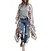Produktbild Internet Damen Floral Print Chiffon locker Schal Cardigan Bluse