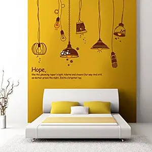 Decals Design Crazy Lamps Wall Sticker (PVC Vinyl, 50 cm x 70 cm)