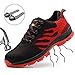 Produktbild SUADEEX Arbeitsschuhe Herren Stahlkappe Damen Sicherheitsschuhe Leicht Atmungsaktiv Schutzschuhe Sportlich Turnschuhe Trekking Schuhe Traillaufschuhe- Gr. 39 EU (Etikettgröße: 40 EU), Rot