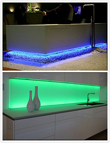 Salcar 5m RGB LED Lichtschlauch mit 300 LEDs (SMD5050), IP67 wassergeschützt/wasserdicht/außen, inkl. 24 Tasten IR Fernbedienung, Controller und 12V 60W Netzteil, 16 Farben auswählbar - 7