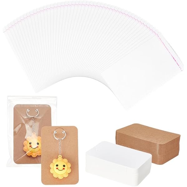 Ctosree Lot De 1000 Cartes Autocollantes Pour Bracelet, Collier, Emballage De Bijoux, Carte De Vente Pour Porte-clés, Boucles D'oreilles, Colliers, Bandeaux Et Chouchous à Suspendre, 10 X 4 Cm (blanc