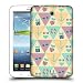 Produktbild Head Case Designs Lila Und Blaugrün Nautischer Sommer Ruckseite Hülle für Samsung Galaxy Tab 3 7.0