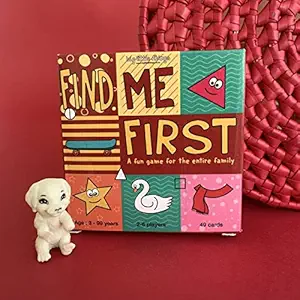 big little things Find me First Card Game for Kids, Gift for Kids, Educational Toy, Using Return Gift for Kids Ages 3 Years Plus (Multicolour)