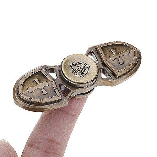VANKER Dual Caesar Crusader EDC Fidget Spinner High Speed Metal Bearing ADHD Focus Anxiety Relief Toys VANKER Dual Caesar Crusader EDC Fidget Spinner High Speed Metal Bearing ADHD Focus Anxiety Relief Toys