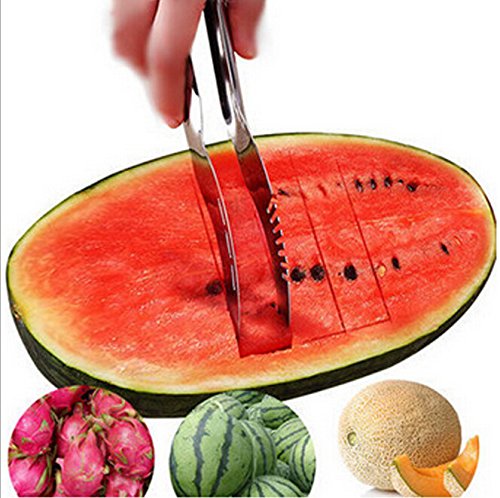 Bigood Melonenschneider Watermelon Slicer Schneider Wassermelone Entkerner Ausstecher - 8