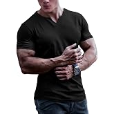 Men's Athletic Bodybuilding Muscle Gym Tops | Gym Workout Shirts, Fitness Garments, Mesh V Neck, Breathable Moisture Wicking