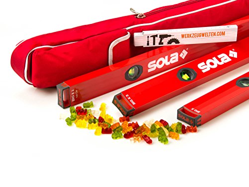 Sola BigX 3er Set 40 / 80 / 120cm in der Schutztasche / Meterstab und Gummibärchen gratis