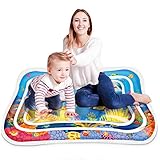 El mejor juguete para bebés: ¡ahora puede ofrecerle a su bebé o niño de 1 año interminables horas de juego salpicando y divirtiéndose gracias a nuestra alfombra de agua para bebés de alta calidad! ¡Ayude a su bebé a desarrollar habilidades esenciales y que descubra el mágico mundo de los colores y movimientos mientras se divierte!