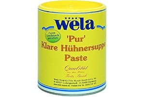 Klar kycklingsoppa "Pur" wela 1/1 burk, kycklingbouillong pasta för 40 L, kycklingbuljong