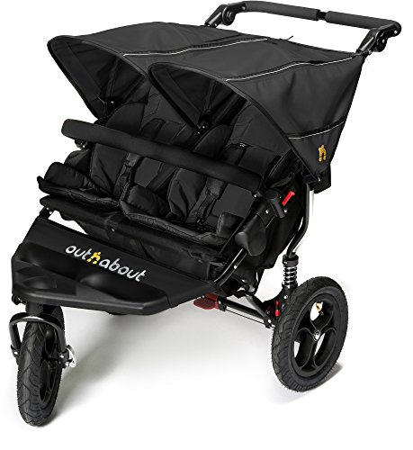 Out n About Nipper Double v4 Stroller Raven Black