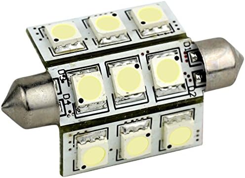 LUNASEA COOL WHITE LED BULB 42MM FESTOON 9 LED 10-30V DC