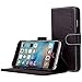 Price comparison product image iPhone 6 Case, Snugg - Black Leather iPhone 6 Flip Case [Lifetime Guarantee] Premium Wallet Phone Cover with Card Slots for Apple iPhone 6