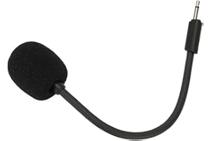 ANNADUE Micrófono de repuesto para , brazo de micrófono de juego reemplazable de 2.5 mm para Quantum 100, micrófono desmontable que se adapta con reducción de ruido para juegos de PC