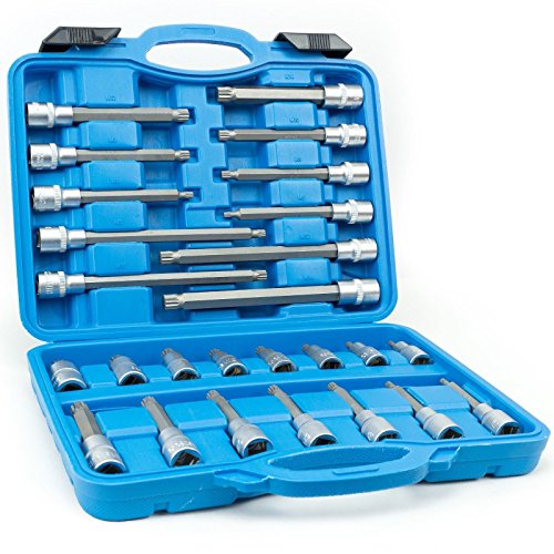 Innen Nüsse Werkzeug Set 26-tlg. Vielzahn Steckschlüssel Satz Nuss lang SN1836