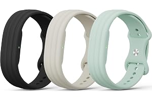 Hexasider mjukt silikonsportarmband kompatibelt med Fitbit Air armband
