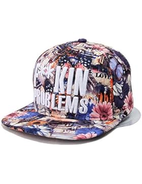 Kenmont hohe Art und Weise Hip-Hop Blume Baseballmützen Baseball Caps für Mädchen Frauen Damen