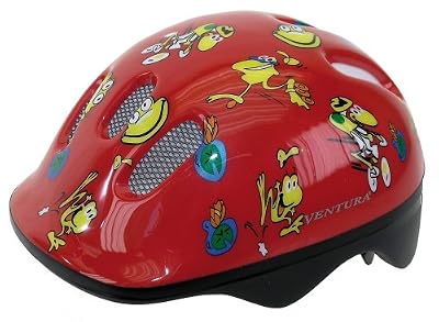 Ventura Casque enfant Grenouilles Rouge 46-52 cm