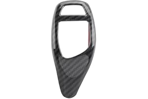 Aprilsunnyzone Carbon Fiber Gear Shift Knob Cover Trim For BMW F30 F20 F10 F15 F25 X3 EOA,Perfect Vehicle Fitment,Enhanced Interior Protection,Easy Installation