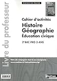 Image de Histoire-Géographie-Education civique - Cahiers d'activités - 2e Bac Pro - Livre du professeur