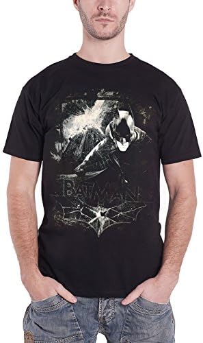 Batman T Shirt The Dark Knight Distressed Official DC Comics Mens Black S