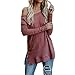 Produktbild GHEMD Dame Stricken Pullover Bluse Frauen Reine Farbe T-Shirt Langen Ärmel Tops Oberbekleidung Sweatshirt Blusen Tuniken Herbst Winter Weste