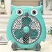 Produktbild Gorring fan Fan Plug Mini Mute Dorm Bed Office Desktop Portable Coin Box Electric Fan,Owl (Turn Leaf Fan)