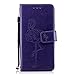 Produktbild Huawei Honor 7 Hülle, Huawei Honor 7 Schutzhülle, Huawei Honor 7 cover Alfort Flamingos Lederhülle Design Dual Use Flip Hülle Cover Schale Book Type PU Leder + PC Hülle Innere Magnetverschluss Flip Case Wallet Case für Huawei Honor 7 Smartphone Ledercase Tasche Taschen Schalen Handytasche mit Standfunktion und Kartenfächer ( Lila )