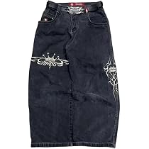 Jeans Baggy Cargo Pour Homme Style Y2K Hip-hop - Coupe Large, Poches, Design Vintage étoilé - 3