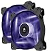 Produktbild Corsair AF120 LED Quiet Edition High Airflow LED PC-Gehäuselüfter (120mm, Dual Pack) lila