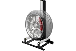 CStern Étagère à Pneus Support de Nettoyage de Pneus de Voiture Support de Garage Accessoires pour le Nettoyage et le Polissage des Pneus, Capacité de Charge 50kg, 58x36.5x89cm