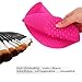 Makeup Brush Cleaning Mat, ESARORA Makeup Brush Cleaner Pad Set of 2 Cosmetic Brush Cleaning Mat Portable Washing Tool Scrubber Suction Cup (Pink) by Esarora