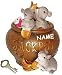 Produktbild Spardose - Mäuse " Jackpot " - mit Schlüssel - incl. Name - stabile Sparbüchse aus Kunstharz - Lotto Spielen - Spieler - Lottoschein Gewinne / Gewinner - Geld Maus Doktor Arzt - Sparschwein - Lotto - Spielen / Kartenspieler - Geldautomat - Kinder & Erwachsene - lustig / Reisekasse - Urlaubskasse
