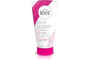 VEET Crema Depilatoria Sotto la Doccia Silk & Fresh Technology Pelli Normali 150ml