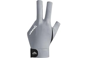 Tumotsit Billiards Gloves, Elastic 3 Fingers Show Gloves For Billiard Shooters Carom Pool Cue Sport, Professional Show Billiard Pool Gloves For Men Woman