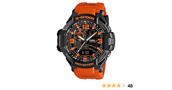 Casio HerrenChronograph Quarz mit Resin Armbanduhr GA 1000 4AER :  Amazon.de: Uhren