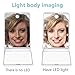 Wawoo Portable Foldable Mini LED Vanity Mirror, 8 Touch Sensor Dimmable LED Lights with 2X Magnifying Mirror, Cosmetics Folding Compact Travel Mirror Perfect for Applying Makeup