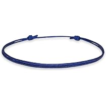 Luck Strings Thin Navy Blue Cord Bracelet for Men Women Teen ...