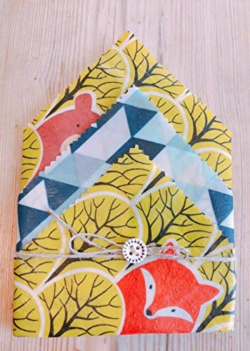 Lunch box Beeswax Food Wraps Set Of 3, zero waste, eco