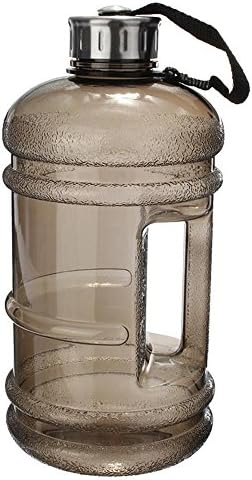 Shineshin Unisex's Sport Gym Workout Water Bottle, Black, 2.2 Litre