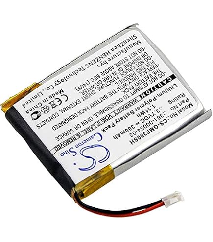 Batterie Li-Polymer 3.7V 300mAh Pour Montre Garmin Fenix 3 HR - Remplacement Compatible - Dimensions 32.1x24.52x4.88mm - 8