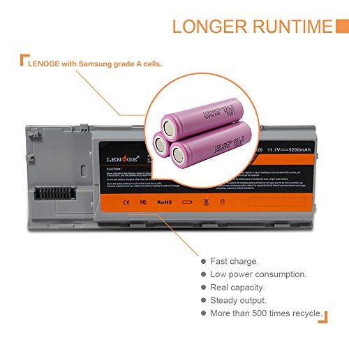 LENOGE Hochleistung Li-ion Akku Ersatz Laptop Batterie Für Dell Latitude D620 D630 D630C D630N D631 D640 Serie, P/N PP18L RD300 RD301 PC764 TC030 TD175 11.1V 5200mAh - 6